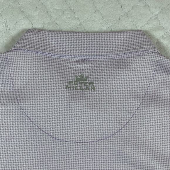 Peter Millar Tour Fit Provo Golf Club Turks & Caico Polo Shirt Purple Men’s S Md - Picture 6 of 7